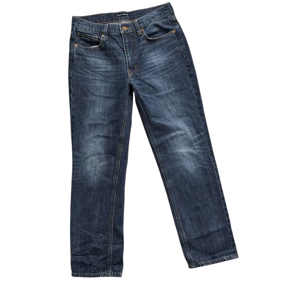 Lucky Brand Mid Rise Boy Jeans 4 / 27R Dark Wash Denim - Picture 1 of 7